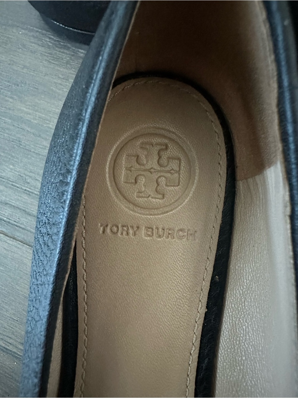 Tory Burch Miller Logo Ballet Flats Tan Size 7 - Picture 3 of 8